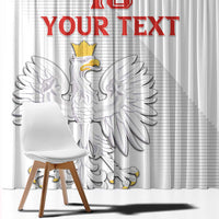 Custom Poland Football Window Curtain Bialo-Czerwoni Go Champion