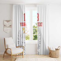 Custom Poland Football Window Curtain Bialo-Czerwoni Go Champion