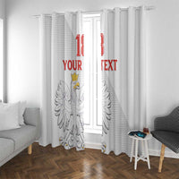 Custom Poland Football Window Curtain Bialo-Czerwoni Go Champion