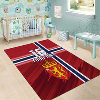 Custom Norway Football Area Rug Norges Herrelandslag i Fotball