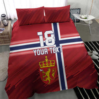 Custom Norway Football Bedding Set Norges Herrelandslag i Fotball