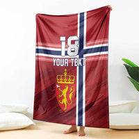 Custom Norway Football Blanket Norges Herrelandslag i Fotball