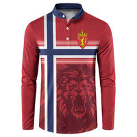 Custom Norway Football Button Sweatshirt Norges Herrelandslag i Fotball