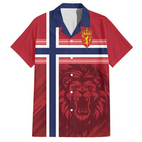 Custom Norway Football Family Matching Long Sleeve Bodycon Dress and Hawaiian Shirt Norges Herrelandslag i Fotball