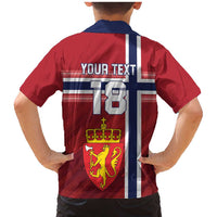 Custom Norway Football Family Matching Mermaid Dress and Hawaiian Shirt Norges Herrelandslag i Fotball