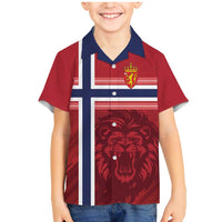 Custom Norway Football Family Matching Mermaid Dress and Hawaiian Shirt Norges Herrelandslag i Fotball