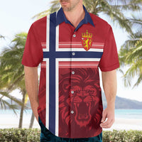 Custom Norway Football Hawaiian Shirt Norges Herrelandslag i Fotball