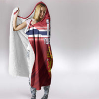 Custom Norway Football Hooded Blanket Norges Herrelandslag i Fotball