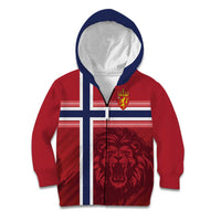 Custom Norway Football Kid Hoodie Norges Herrelandslag i Fotball