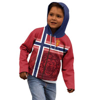 Custom Norway Football Kid Hoodie Norges Herrelandslag i Fotball