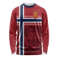 Custom Norway Football Long Sleeve Shirt Norges Herrelandslag i Fotball
