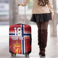 Custom Norway Football Luggage Cover Norges Herrelandslag i Fotball