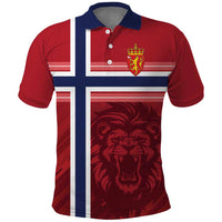 Custom Norway Football Polo Shirt Norges Herrelandslag i Fotball