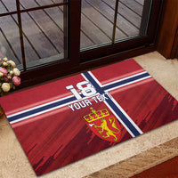 Custom Norway Football Rubber Doormat Norges Herrelandslag i Fotball