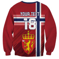Custom Norway Football Sweatshirt Norges Herrelandslag i Fotball