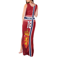 Custom Norway Football Tank Maxi Dress Norges Herrelandslag i Fotball