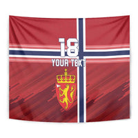 Custom Norway Football Tapestry Norges Herrelandslag i Fotball