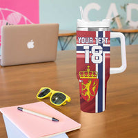 Custom Norway Football Tumbler With Handle Norges Herrelandslag i Fotball