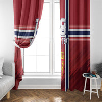 Custom Norway Football Window Curtain Norges Herrelandslag i Fotball
