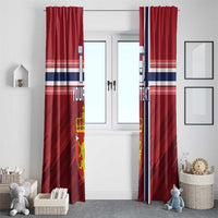 Custom Norway Football Window Curtain Norges Herrelandslag i Fotball