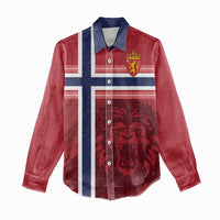 Custom Norway Football Women Casual Shirt Norges Herrelandslag i Fotball