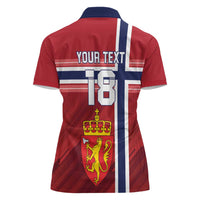 Custom Norway Football Women Polo Shirt Norges Herrelandslag i Fotball