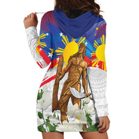 Philippines Flag Day Hoodie Dress Lapu-Lapu Warrior Heritage Art