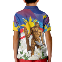 Philippines Flag Day Kid Polo Shirt Lapu-Lapu Warrior Heritage Art