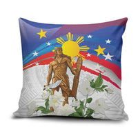 Philippines Flag Day Pillow Cover Lapu-Lapu Warrior Heritage Art