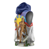 Philippines Flag Day Sleeveless Hoodie Lapu-Lapu Warrior Heritage Art