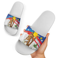 Philippines Flag Day Slide Sandals Lapu-Lapu Warrior Heritage Art