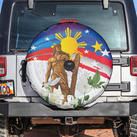 Philippines Flag Day Spare Tire Cover Lapu-Lapu Warrior Heritage Art