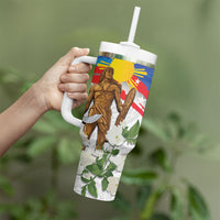 Philippines Flag Day Tumbler With Handle Lapu-Lapu Warrior Heritage Art