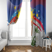 Philippines Flag Day Window Curtain Lapu-Lapu Warrior Heritage Art