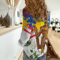 Philippines Flag Day Women Casual Shirt Lapu-Lapu Warrior Heritage Art