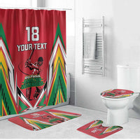 Custom Guyana Cricket Spirit Bathroom Set Amazon Warriors Inspired - Wonder Print Shop