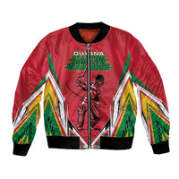 Custom Guyana Cricket Spirit Bomber Jacket Amazon Warriors Inspired - Wonder Print Shop