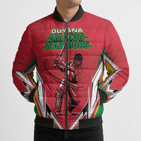 Custom Guyana Cricket Spirit Bomber Puffer Jacket Amazon Warriors Inspired - Wonder Print Shop