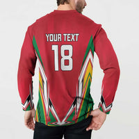 Custom Guyana Cricket Spirit Button Sweatshirt Amazon Warriors Inspired - Wonder Print Shop