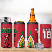 Custom Guyana Cricket Spirit 4 in 1 Can Cooler Tumbler Amazon Warriors Inspired - Wonder Print Shop