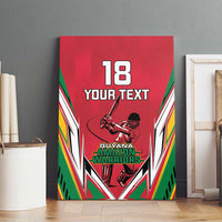 Custom Guyana Cricket Spirit Canvas Wall Art Amazon Warriors Inspired - Wonder Print Shop