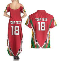 Custom Guyana Cricket Spirit Couples Matching Summer Maxi Dress and Hawaiian Shirt Amazon Warriors Inspired - Wonder Print Shop