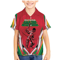 Custom Guyana Cricket Spirit Family Matching Mermaid Dress and Hawaiian Shirt Amazon Warriors Inspired - Wonder Print Shop