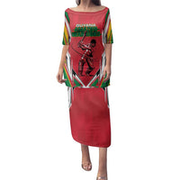 Custom Guyana Cricket Spirit Family Matching Puletasi and Hawaiian Shirt Amazon Warriors Inspired - Wonder Print Shop