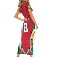 Custom Guyana Cricket Spirit Family Matching Short Sleeve Bodycon Dress and Hawaiian Shirt Amazon Warriors Inspired - Wonder Print Shop