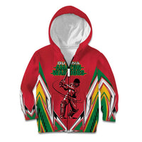 Custom Guyana Cricket Spirit Kid Hoodie Amazon Warriors Inspired - Wonder Print Shop