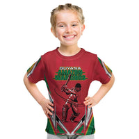 Custom Guyana Cricket Spirit Kid T Shirt Amazon Warriors Inspired - Wonder Print Shop