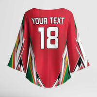 Custom Guyana Cricket Spirit Kimono Sleeve Blouse Amazon Warriors Inspired - Wonder Print Shop