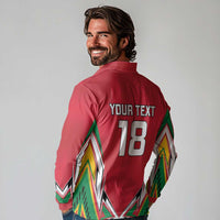 Custom Guyana Cricket Spirit Long Sleeve Polo Shirt Amazon Warriors Inspired - Wonder Print Shop