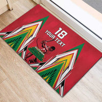 Custom Guyana Cricket Spirit Rubber Doormat Amazon Warriors Inspired - Wonder Print Shop